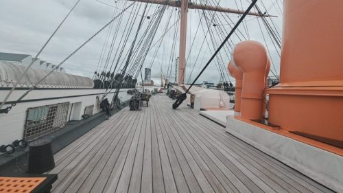  HMS Warrior -museolaivan yläkansi