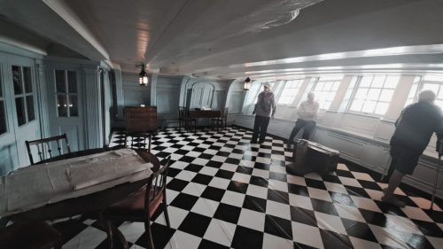 Amiraali Horatio Nelsonin päivähuone ja työskentelytila (The Great Cabin - Day Cabin)