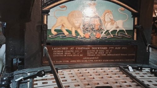 HMS Victoryn virallinen historiallinen tietokilpi,